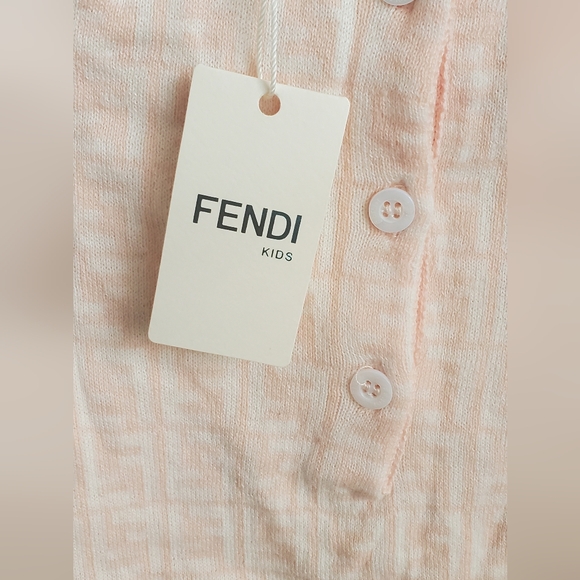 NWT Authentic Fendi Kids 2pc Knit Romper set - Picture 9 of 9
